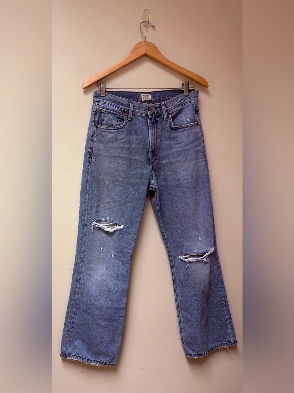 Citizens Of Humanity Vintage 🔷Distressed Light Blue Straight Jeans🔷